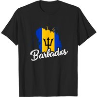 Barbados Flag T-Shirt for Men — Mens T Shirts