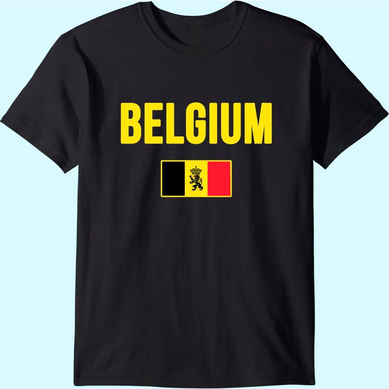T-Shirt Souvenir Drapeau de la Belgique pour Hommes — T-shirts pour hommes