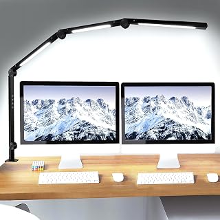 LED Desk Lamp with Clamp and Flexible Arm - 3 Light Sources, 4 Color Modes — Led Desk Lamp
