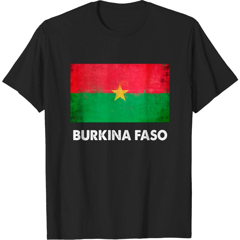 Burkina Faso Flag T-Shirt for Men — Mens T Shirts
