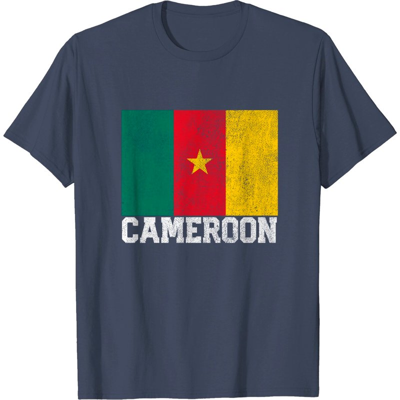 T-Shirt pour Hommes avec Drapeau du Cameroun - Fierté Nationale — T-shirts pour hommes