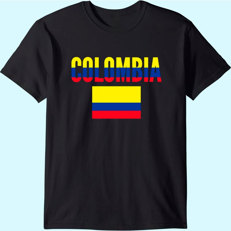 Colombia Country Flag T-Shirt for Men — Mens T Shirts