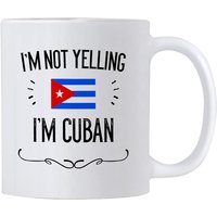 Cuban 11 Oz Ceramic Coffee Mug - I'm Not Yelling, I'm Cuban