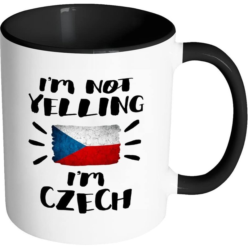 I'm Not Yelling I'm Czech Flag Coffee Mug — Mugs & Tumblers