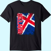 T-Shirt Vintage Distress Drapeau Islande pour Hommes — T-shirts pour hommes