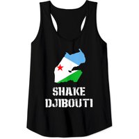 Débardeur Funny Shake Djibouti pour hommes en noir — T-shirts pour hommes