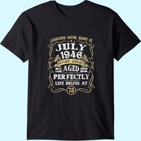 T-shirt Vintage 75 Ans Legends Nés En Juillet 1948 Pour Hommes — T-shirts pour hommes