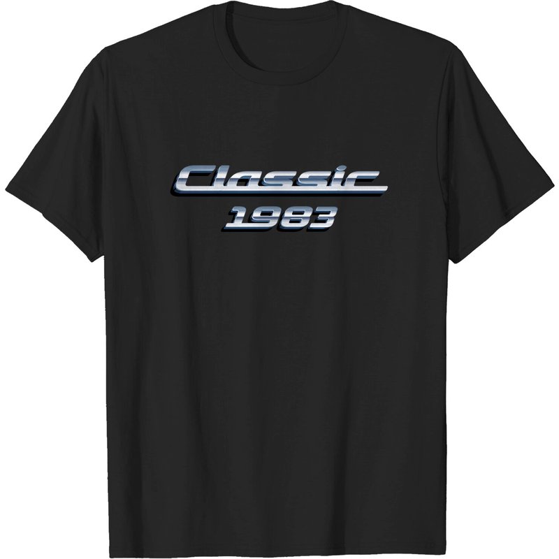 T-shirt d'anniversaire 40e avec voiture classique vintage 1983 pour hommes — T-shirts pour hommes