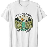 Nature Lover Waterfall Hiking T-Shirt for Men