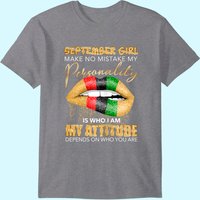 September Girl Lips Black Lives Matter Virgo T-Shirt for Men
