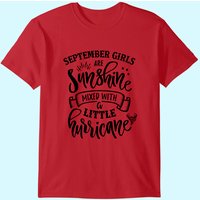 T-shirt pour hommes September Girls Are Sunshine Mixed Little Hurricane — T-shirts pour hommes
