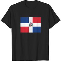 Aifris Dominican Republic Flag Cotton T-Shirt for Men