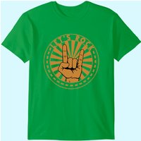 Lets Rock Rock & Roll Guitar Player Vintage T-Shirt for Men