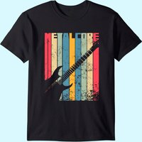 Vintage Metalcore Guitar Rock Music T-Shirt for Men