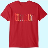 Rock And Roll Vintage Design Concert Band T-Shirt for Men