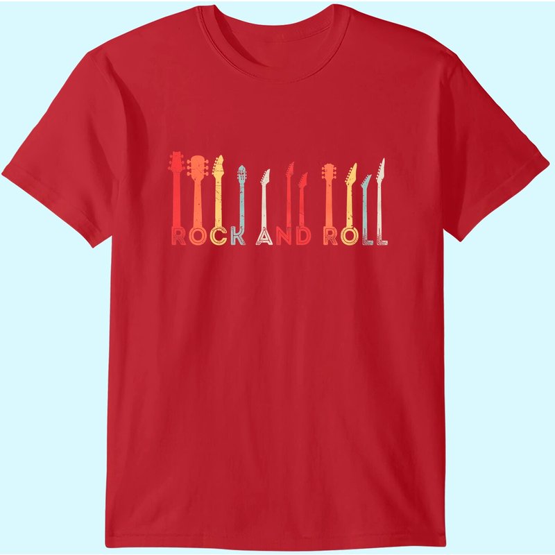 T-Shirt Concert Rock And Roll Design Vintage pour Hommes — T-shirts pour hommes