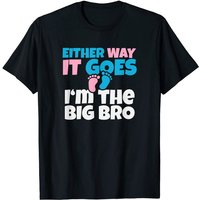Baby Announcement to Big Brother Gender Reveal T-Shirt for Men — Mens T Shirts