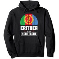 Hoodie Carte du Drapeau de l'Érythrée pour Unisexe