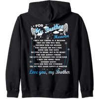 Hoodie Zippé Mémorial pour Mon Frère — Sweats à capuche pour hommes