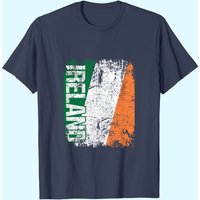T-Shirt Vintage Distress Drapeau d'Irlande pour Hommes — T-shirts pour hommes
