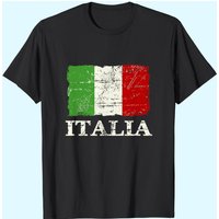 T-shirt Vintage Drapeau Italien pour Hommes