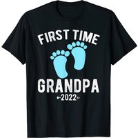 Mens First Time Grandpa T-Shirt for Grandpa To Be