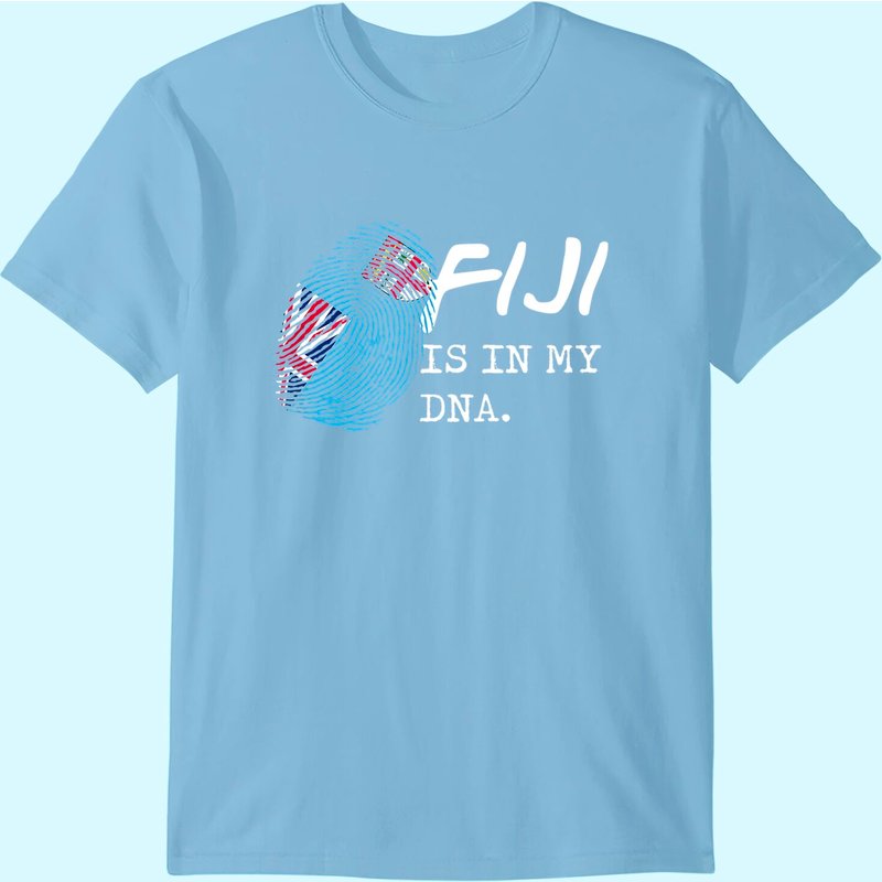 T-shirt ADN Drapeau Fidjien pour Hommes en Noir — T-shirts pour hommes