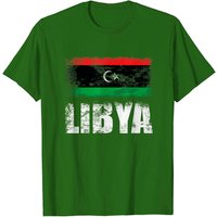 T-shirt Drapeau de la Libye pour Hommes