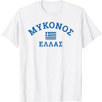 T-shirt Drapeau Grec de Mykonos pour Hommes — T-shirts pour hommes