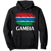 Haut à capuchon Vintage Drapeau de Gambie pour Unisexe