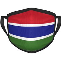Masque de visage du drapeau de la Gambie pour adultes — Masques en tissu