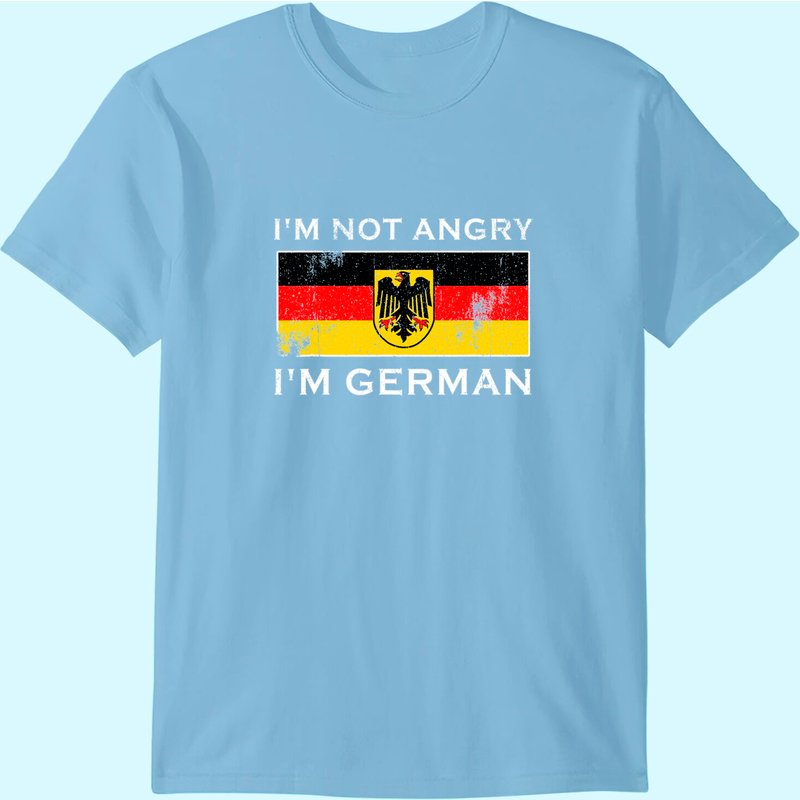 I'm Not Angry I'm German Oktoberfest 2021 T-Shirt for Men — Mens T Shirts