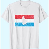 T-Shirt Silhouette du Drapeau du Luxembourg pour Hommes — T-shirts pour hommes