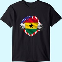T-shirt Immigrant Drapeau USA Ghana Roots pour Hommes — T-shirts pour hommes