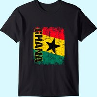 T-shirt Vintage Drapeau du Ghana pour Hommes — T-shirts pour hommes