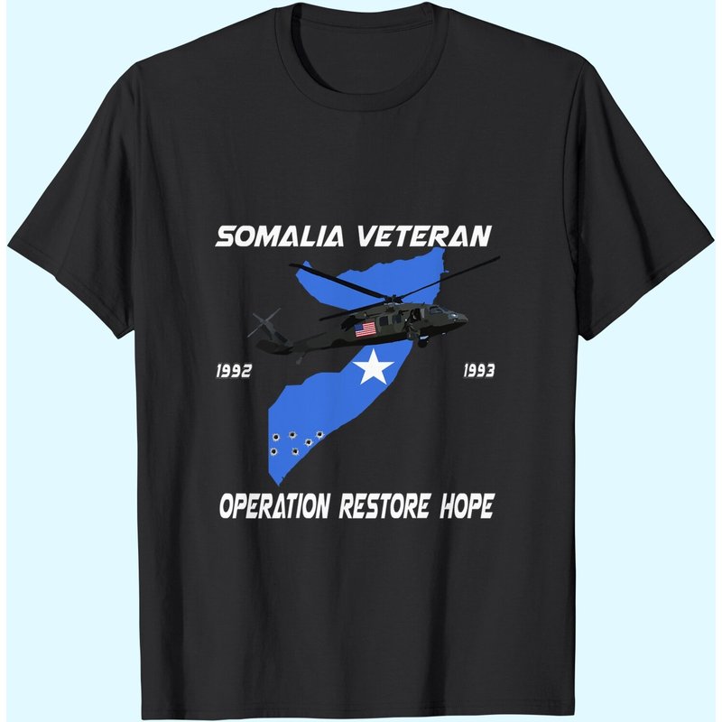 Somalia Veteran Operation Restore Hope T-Shirt for Men — Mens T Shirts