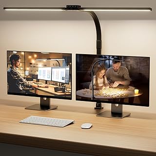 Lampe de bureau LED SIBRILLE avec pince et col de cygne ajustable — Lampe de bureau menée