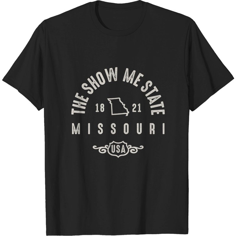 T-Shirt Vintage Missouri The Show Me State pour Hommes — T-shirts pour hommes