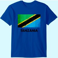 T-shirt Drapeau de la Tanzanie pour Hommes - T-shirt Noir — T-shirts pour hommes