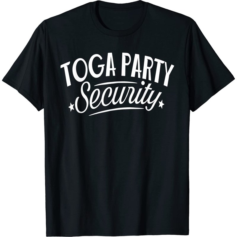 Toga Party Security T-Shirt for Men