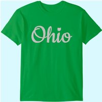 T-Shirt pour hommes avec design textuel usé de la fierté de l'État de l'Ohio