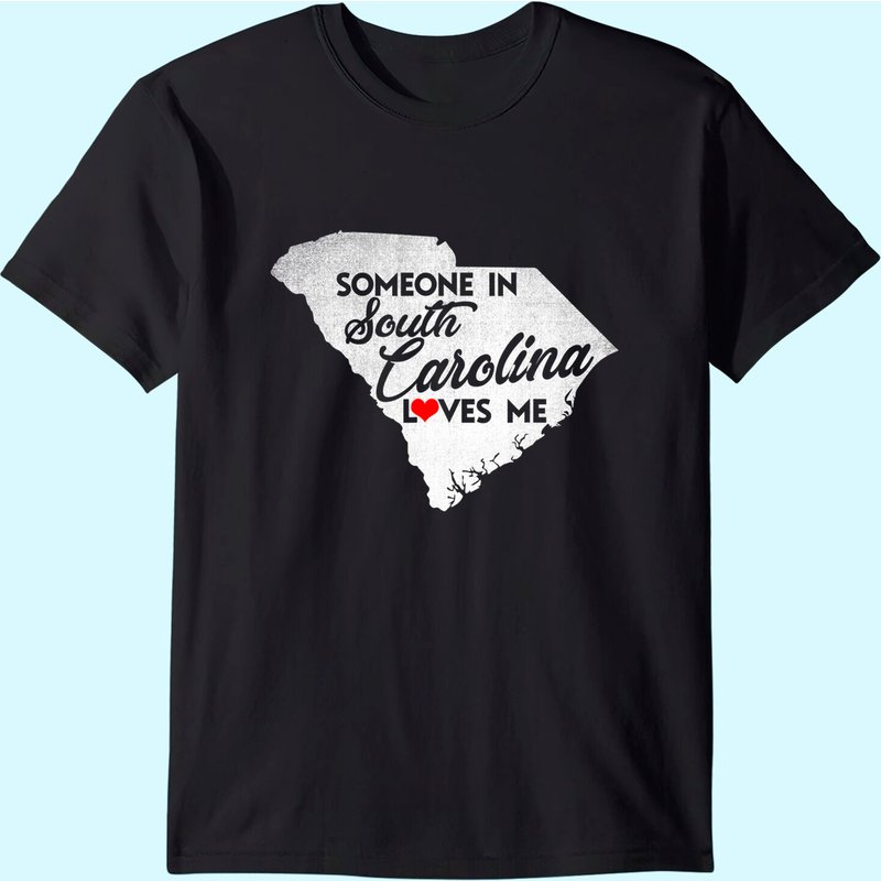 T-Shirt Someone In South Carolina Loves Me pour hommes — T-shirts pour hommes