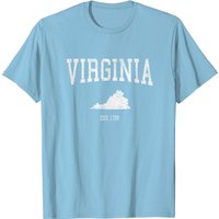 T-shirt pour hommes Virginia Vintage Sports Design VA