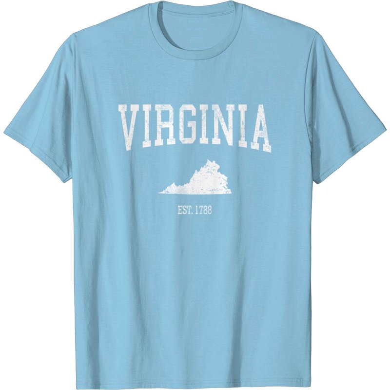 T-shirt pour hommes Virginia Vintage Sports Design VA — T-shirts pour hommes