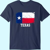 T-shirt vintage avec drapeau dégradé du Texas pour hommes