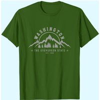T-shirt Outdoor Nature Montagnes État Evergreen de Washington