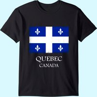 T-shirt Vintage Drapeau du Québec pour Hommes