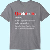 T-shirt Design de la Ville de Québec - Définition Québécoise pour Hommes