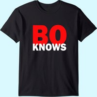 T-shirt Bo Knows pour hommes en noir — T-shirts pour hommes