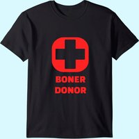 T-shirt Boner Donor pour hommes en noir
